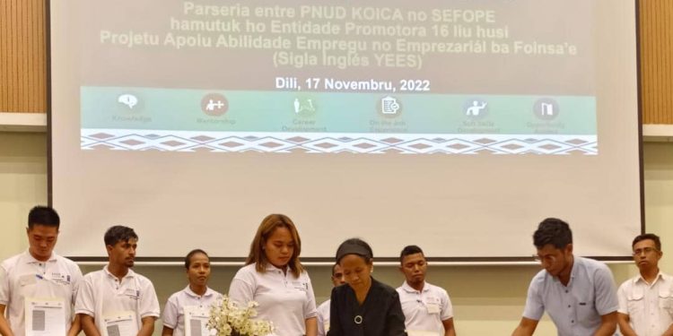Estajiadu Foinsa’e Na’in Lima Hahú Knaar Iha Media ONE Timor