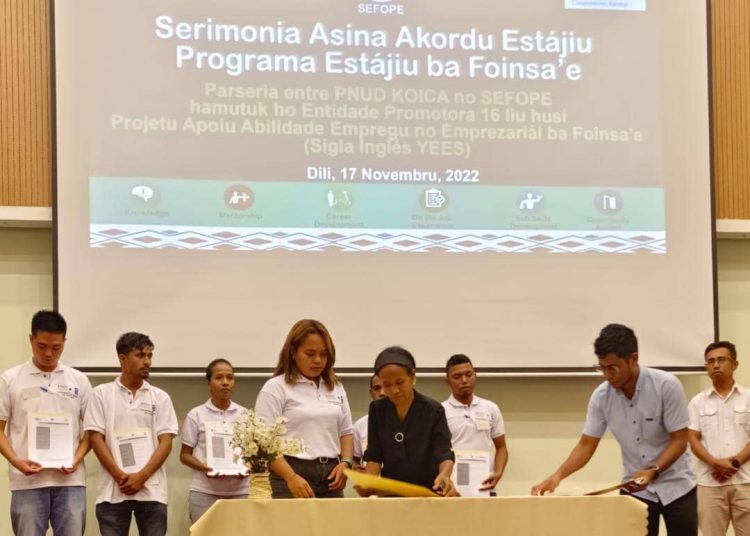 Estajiadu Foinsa’e Na’in Lima Hahú Knaar Iha Media ONE Timor