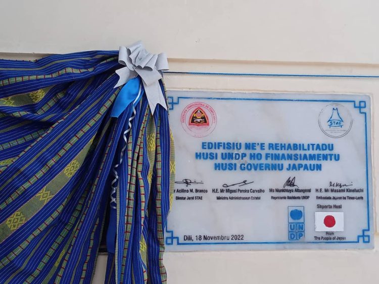 Rehabilita Edifisiu STAE, Governu Japaun Apoiu 4 milhoens USD