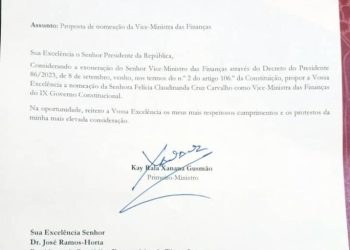 PM Xanana Nomeia Claudia Ba Vice Ministra Financa Troka Helder Lopes