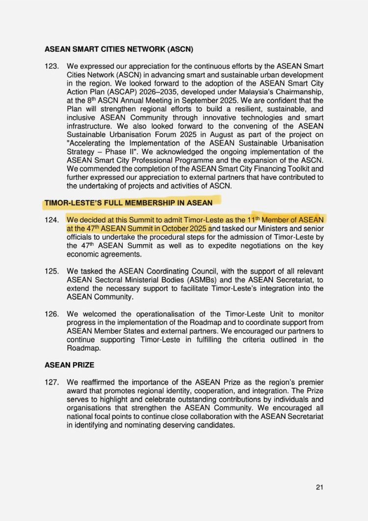 PR Ramos Horta: “Mehi Adere Ba ASEAN Dezde Juñu 1974”