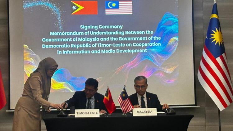 TL ho Malázia Asina Nota Entendimentu Kona-ba Informasaun no Mídia